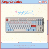 Keyria Labs Cream soda Customized PBT Keycaps with five sided thermal sublimation