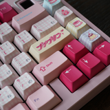 Keyria Labs Showa Dessert Customized PBT Keycaps with five sided thermal sublimation