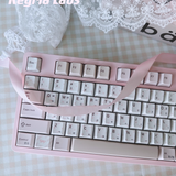 Keyria Labs  Customized PBT bear tea party Keycaps with five sided thermal sublimation