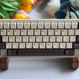 Keyria Labs  Customized PBT Chocolate Houndstooth Keycaps with five sided thermal sublimation