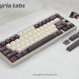 Keyria Labs  Customized PBT Chocolate Houndstooth Keycaps with five sided thermal sublimation