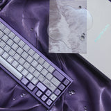 Keyria Labs  Customized PBT  violet Keycaps with five sided thermal sublimation