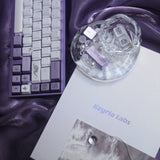 Keyria Labs  Customized PBT  violet Keycaps with five sided thermal sublimation