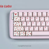 Keyria Labs  Customized PBT lamb rose Keycaps with five sided thermal sublimation