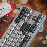 Keyria Labs  Customized PBT black forest houndstooth Keycaps with five sided thermal sublimation