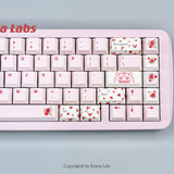 Keyria Labs  Customized PBT lamb rose Keycaps with five sided thermal sublimation