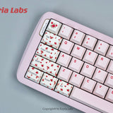 Keyria Labs  Customized PBT lamb rose Keycaps with five sided thermal sublimation