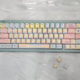 Keyria Labs  Customized PBT Patchwork Milk Candy Keycaps with five sided thermal sublimation