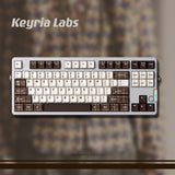 Keyria Labs  Customized PBT Chocolate Houndstooth Keycaps with five sided thermal sublimation