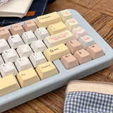 Keyria Labs / Little Bear Tea Party Little Bear Yellow PBT Custom Keycaps Five-Sided Heat Sublimation