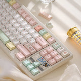 Keyria Labs/ Retro Dessert Shop PBT Custom Keycaps Five-Sided Heat Sublimation