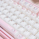 Keyria Red / Hello Kitty Cute Pink Transparent Jelly Original Factory Height Keycap