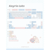 Keyria Labs/ Little Lamb by the Pillow Dream PBT Custom Keycaps Five-Sided Thermal Sublimation