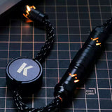 Keyria Labs single crystal copper plated silver wire magnetron luminescent aviation plug wire