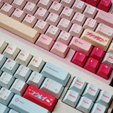 Keyria Labs Cream soda Customized PBT Keycaps with five sided thermal sublimation