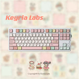 Keyria Labs/ Retro Dessert Shop PBT Custom Keycaps Five-Sided Heat Sublimation