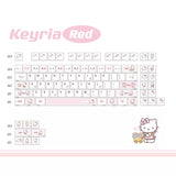 Keyria Red / Hello Kitty Cute Pink Transparent Jelly Original Factory Height Keycap