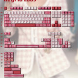 Keyria Labs  Customized PBT Rose Houndstooth Keycaps with five sided thermal sublimation