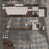 Keyria Labs  Customized PBT Chocolate Houndstooth Keycaps with five sided thermal sublimation