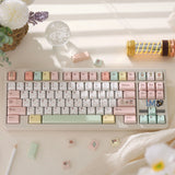 Keyria Labs/ Retro Dessert Shop PBT Custom Keycaps Five-Sided Heat Sublimation
