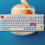 Keyria Labs Cream soda Customized PBT Keycaps with five sided thermal sublimation