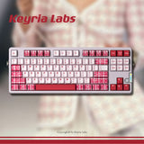 Keyria Labs  Customized PBT Rose Houndstooth Keycaps with five sided thermal sublimation