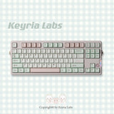 Keyria Labs  Customized PBT bear tea party forest green Keycaps with five sided thermal sublimation