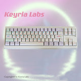 Keyria Labs  Customized PBT Love to crash Keycaps with five sided thermal sublimation